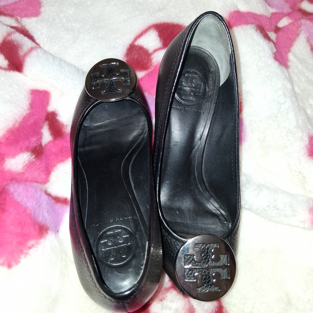 Tory Burch Black Ballet Flats